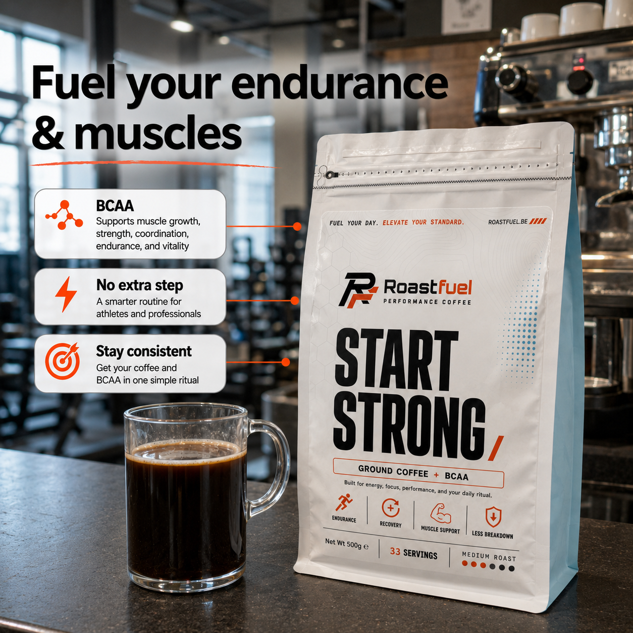Roastfuel™- BCAA Boosted Coffee